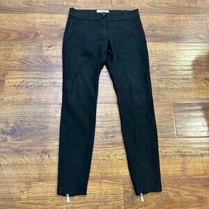 Pinko zipper ankle black low rise pants 6